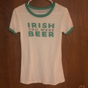 “Irish you were beer” T shirt